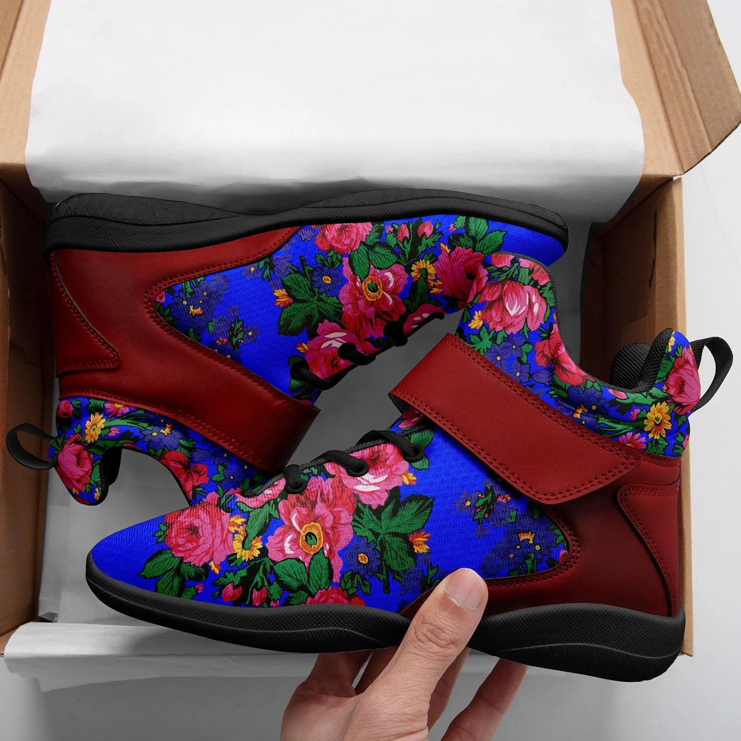 Kokum's Revenge Royal Ipottaa Basketball / Sport High Top Shoes - Black Sole