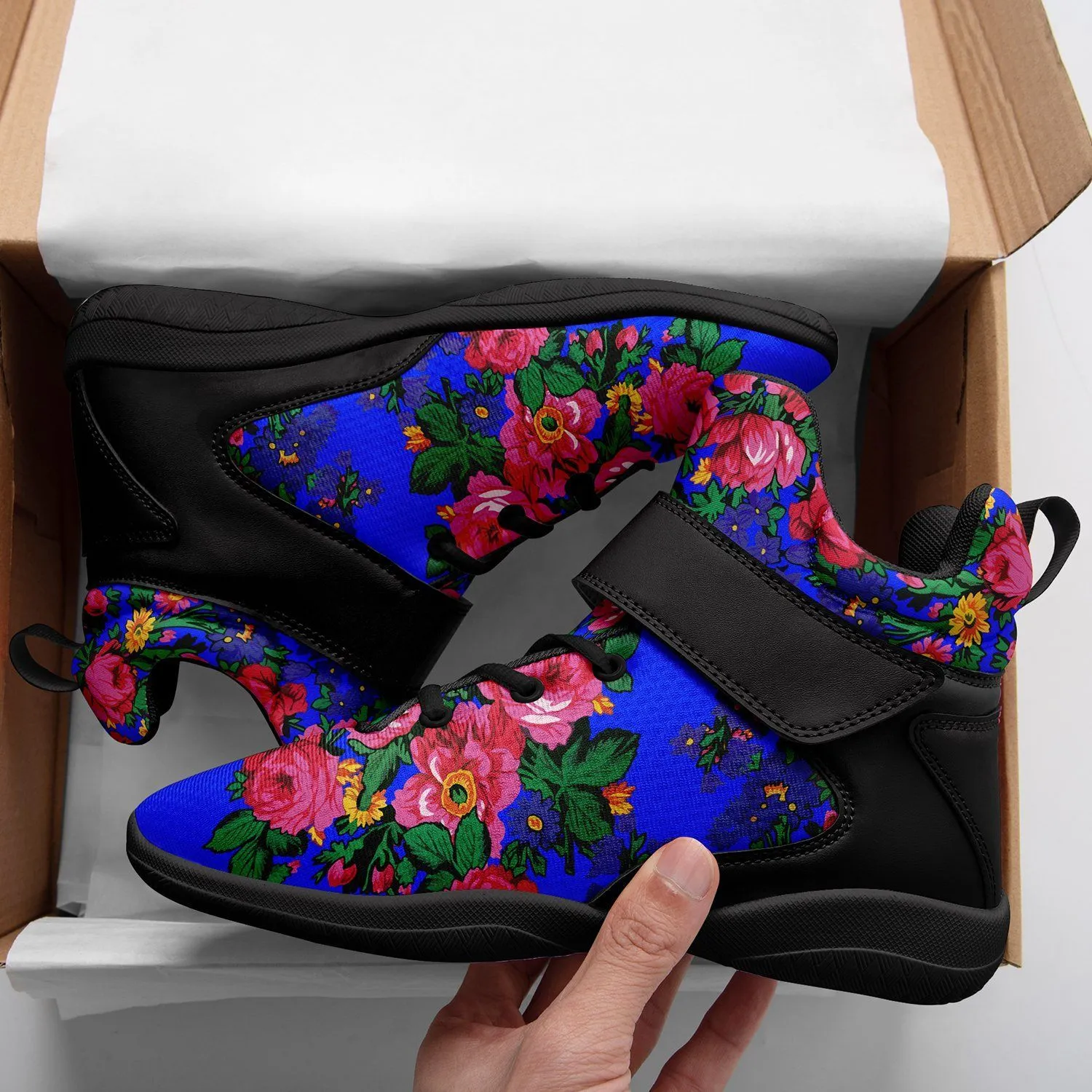 Kokum's Revenge Royal Ipottaa Basketball / Sport High Top Shoes - Black Sole