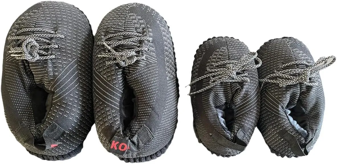 KrazeKickz Sneaker Slippers for KIDS - Fluffy Slides for Kids - Unisex