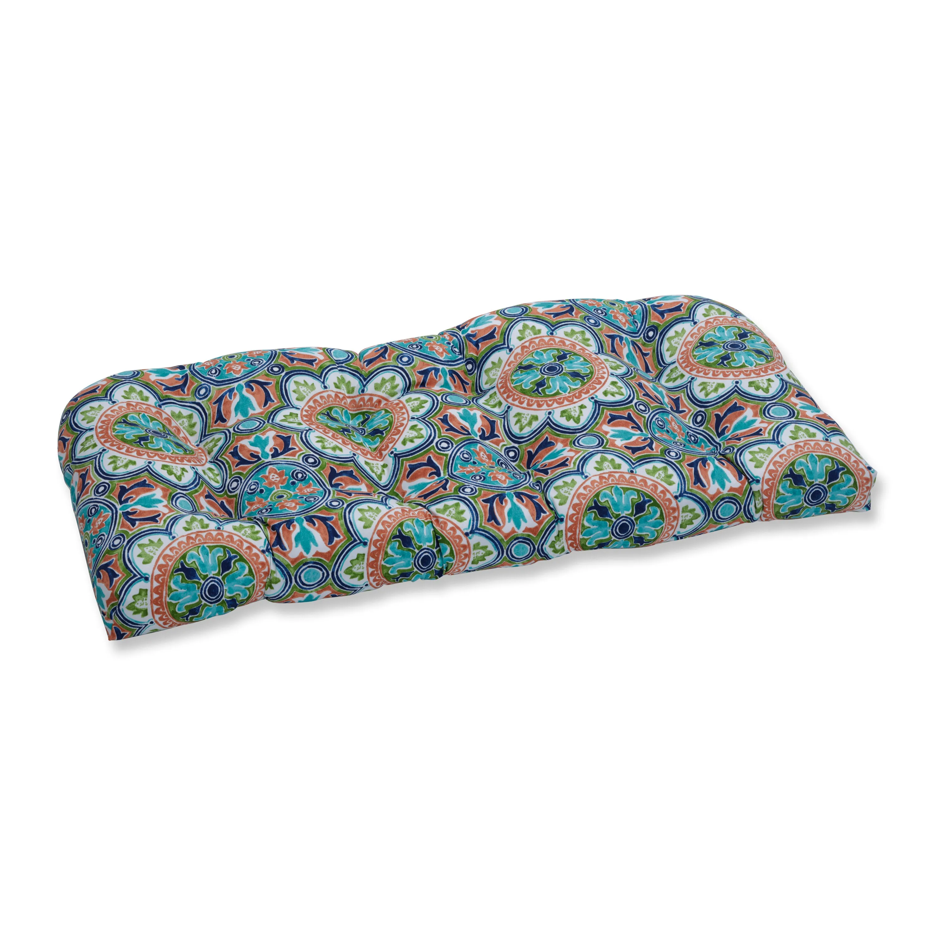 Lagoa Tile Flamingo Wicker Loveseat Cushion