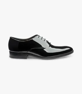 LOAKE PATENT BLACK LEATHER OXFORD LEATHER SOLE F-MEDIUM