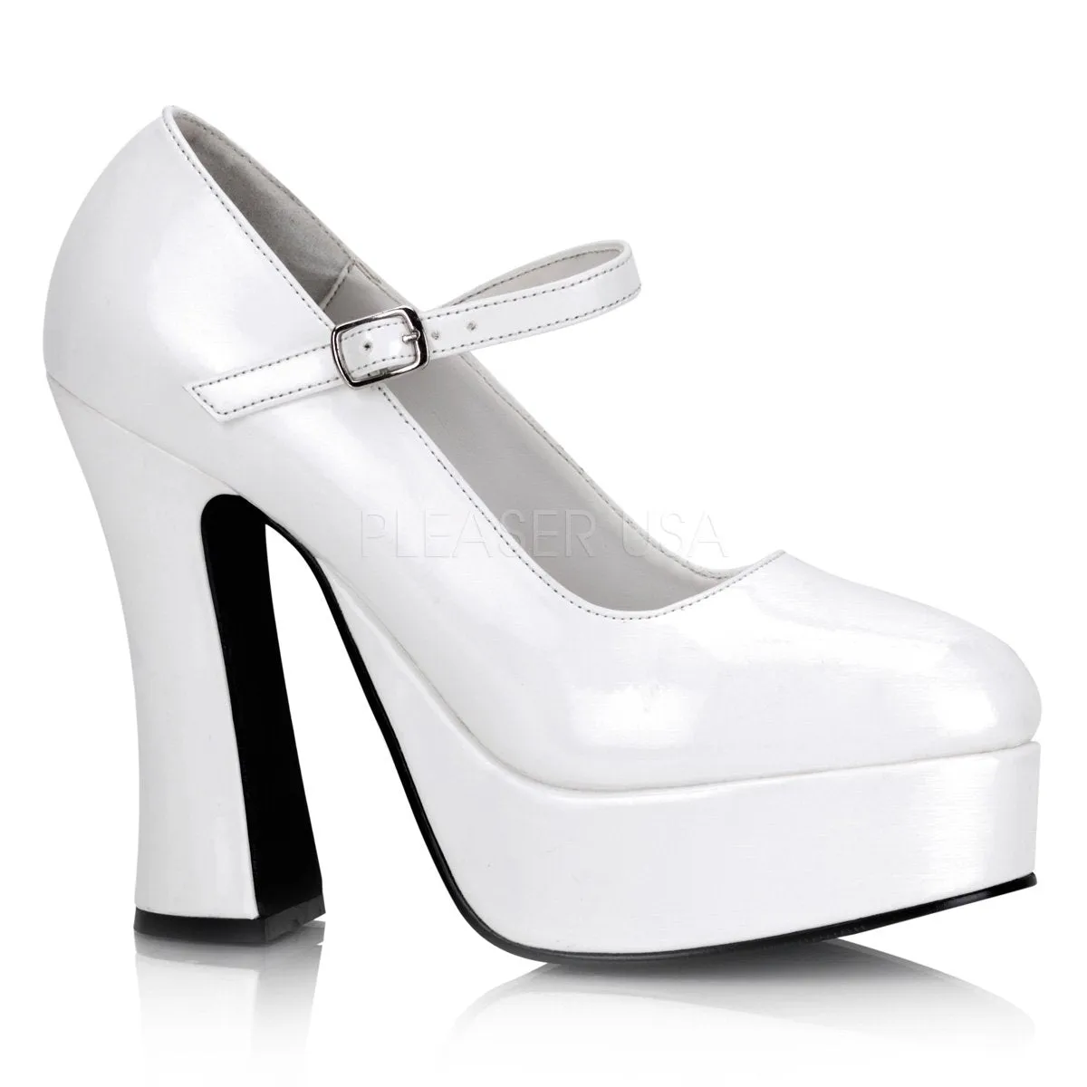 Mary Jane Platform Shoes with 5-inch Chunky Heels 4-colors DOLLY-50