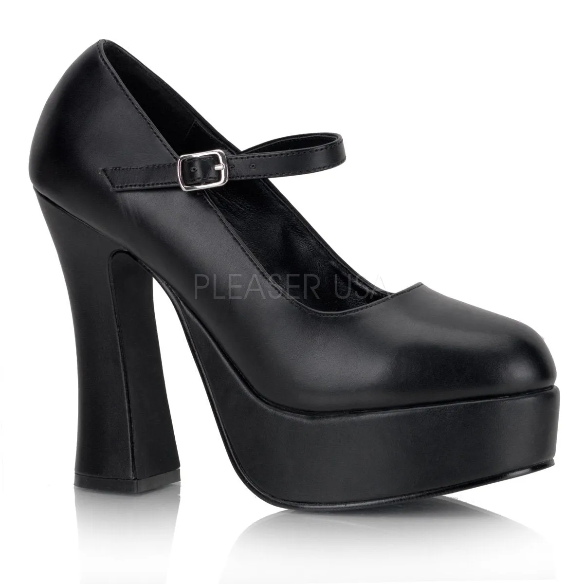 Mary Jane Platform Shoes with 5-inch Chunky Heels 4-colors DOLLY-50