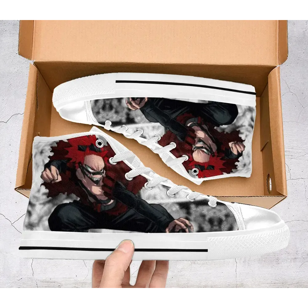My Hero Academia Eijiro Kirishima Shoes High Top Sneakers for Kids and Adults Boku No Hero Accademia