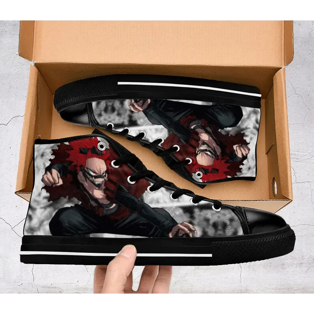 My Hero Academia Eijiro Kirishima Shoes High Top Sneakers for Kids and Adults Boku No Hero Accademia