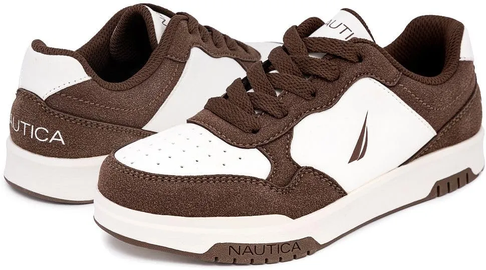 Nautica Boys Low-Top Sneakers, Basketball Tennis Shoes for Kids, Outdoor School Running Shoes - Sizes for Big Kid/Little Kid