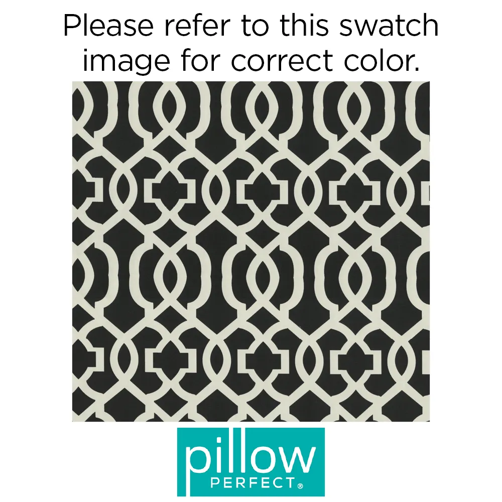 New Geo Black/White Reversible Chair Pad (Set Of 2)