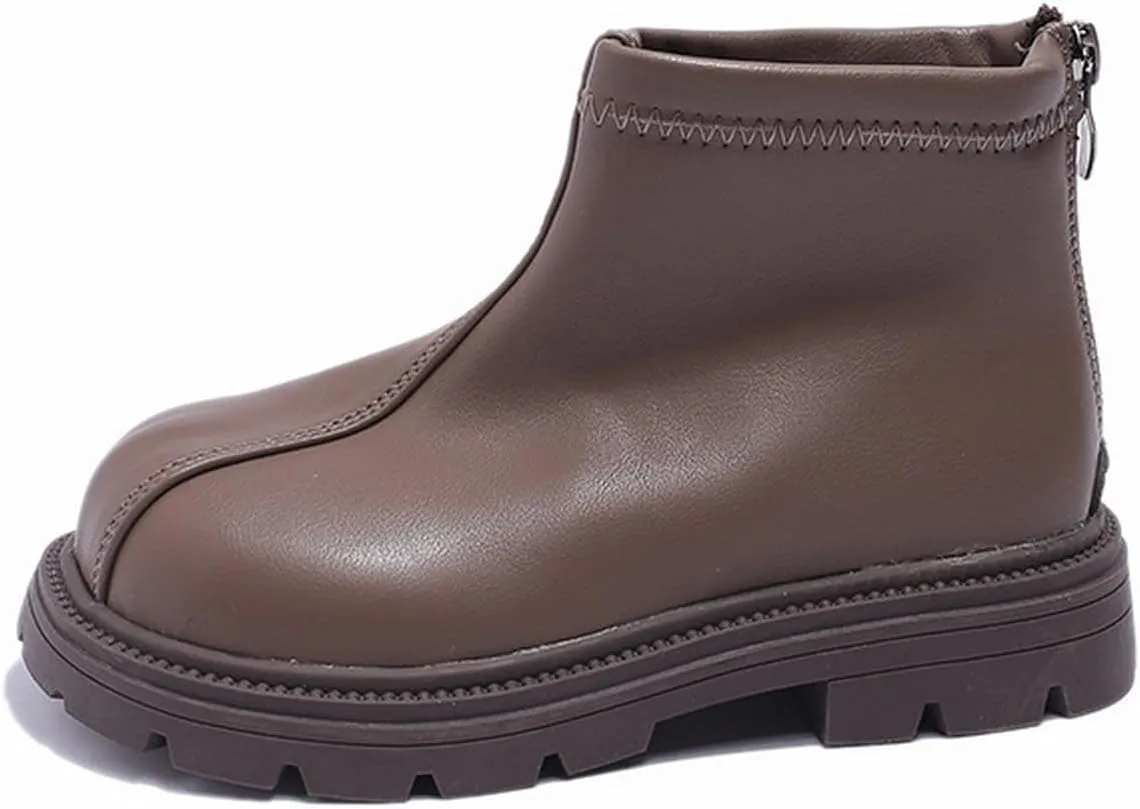 Outdoor Hiking Ankle Boots for Boys Girls Solid Non Slip Classic Soft Plat Bottom Water Proof Boots for Youth Girls