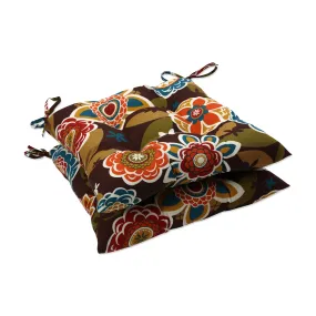 Outdoor/Indoor Annie Chocolate Tufted Seat Cushions