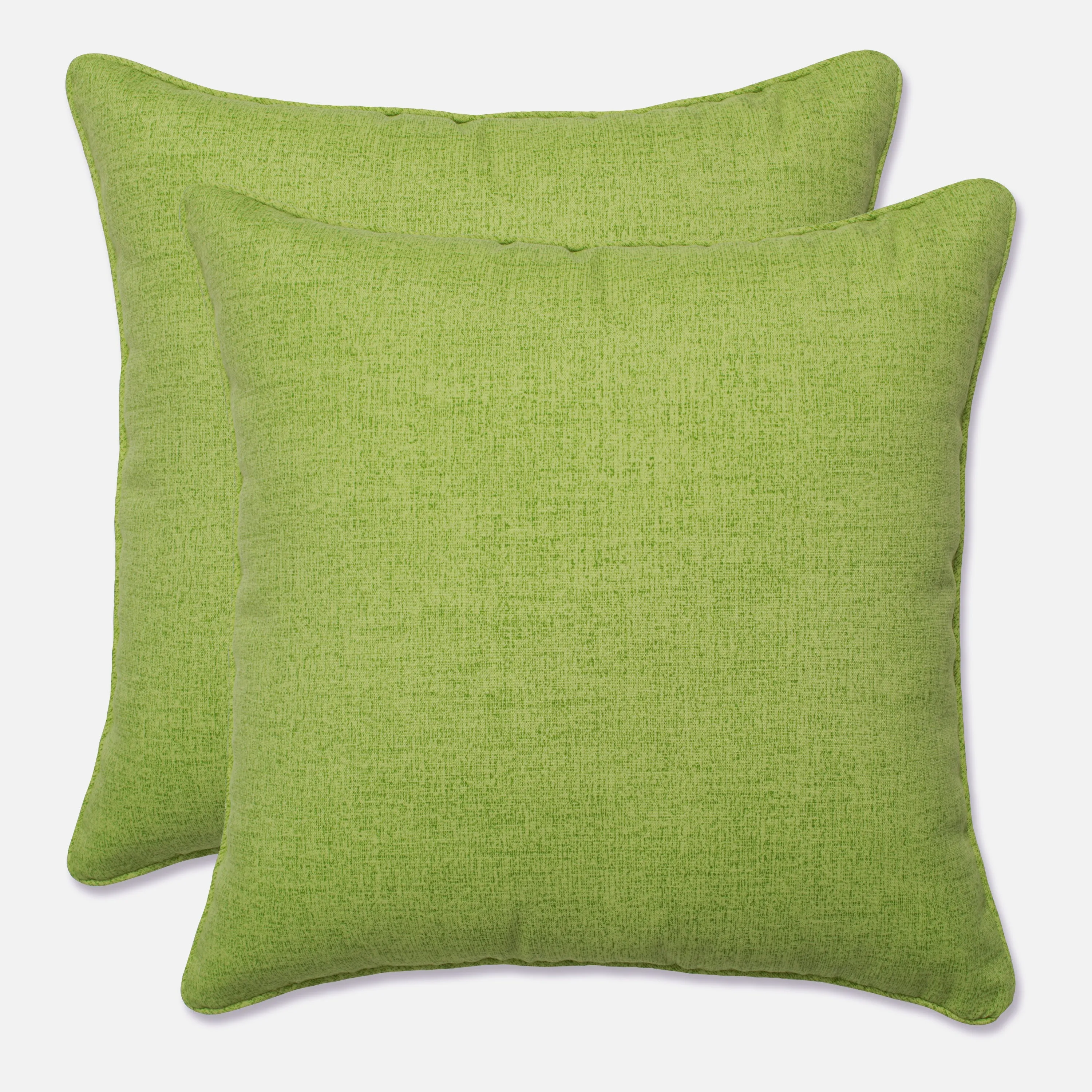 Outdoor/Indoor Baja Linen Lime 18.5-inch Throw Pillow (Set of 2)