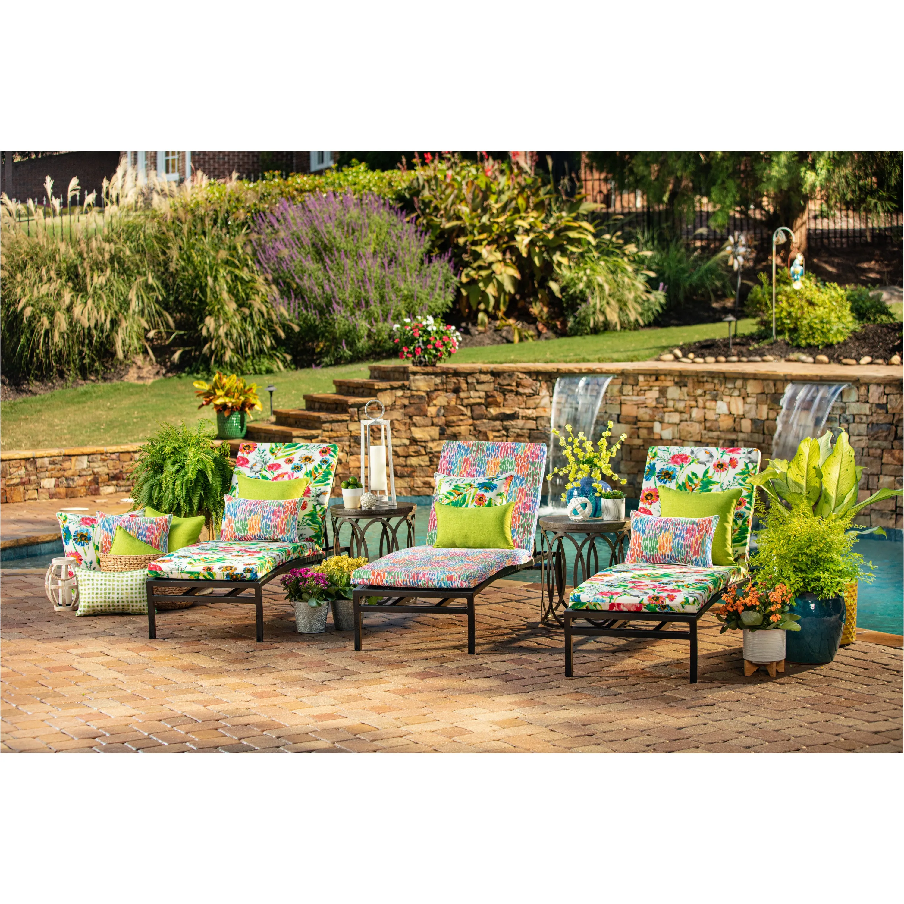 Outdoor/Indoor Baja Linen Lime 18.5-inch Throw Pillow (Set of 2)
