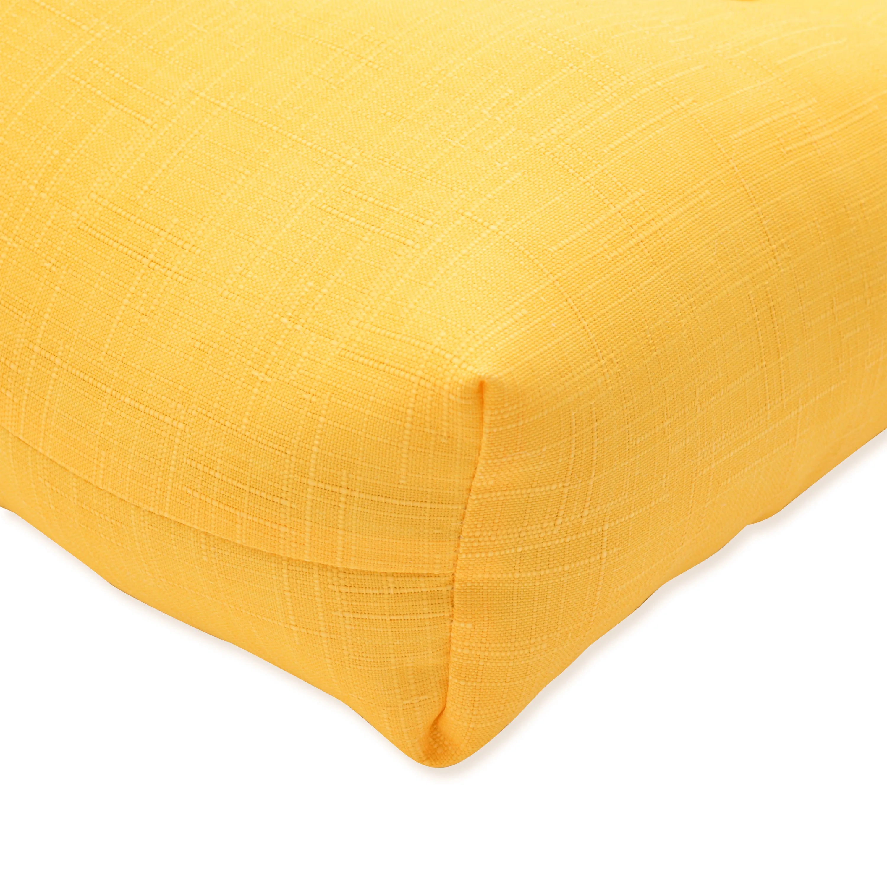 Outdoor/Indoor Fresco Solids Yellow 48" Blown Bench