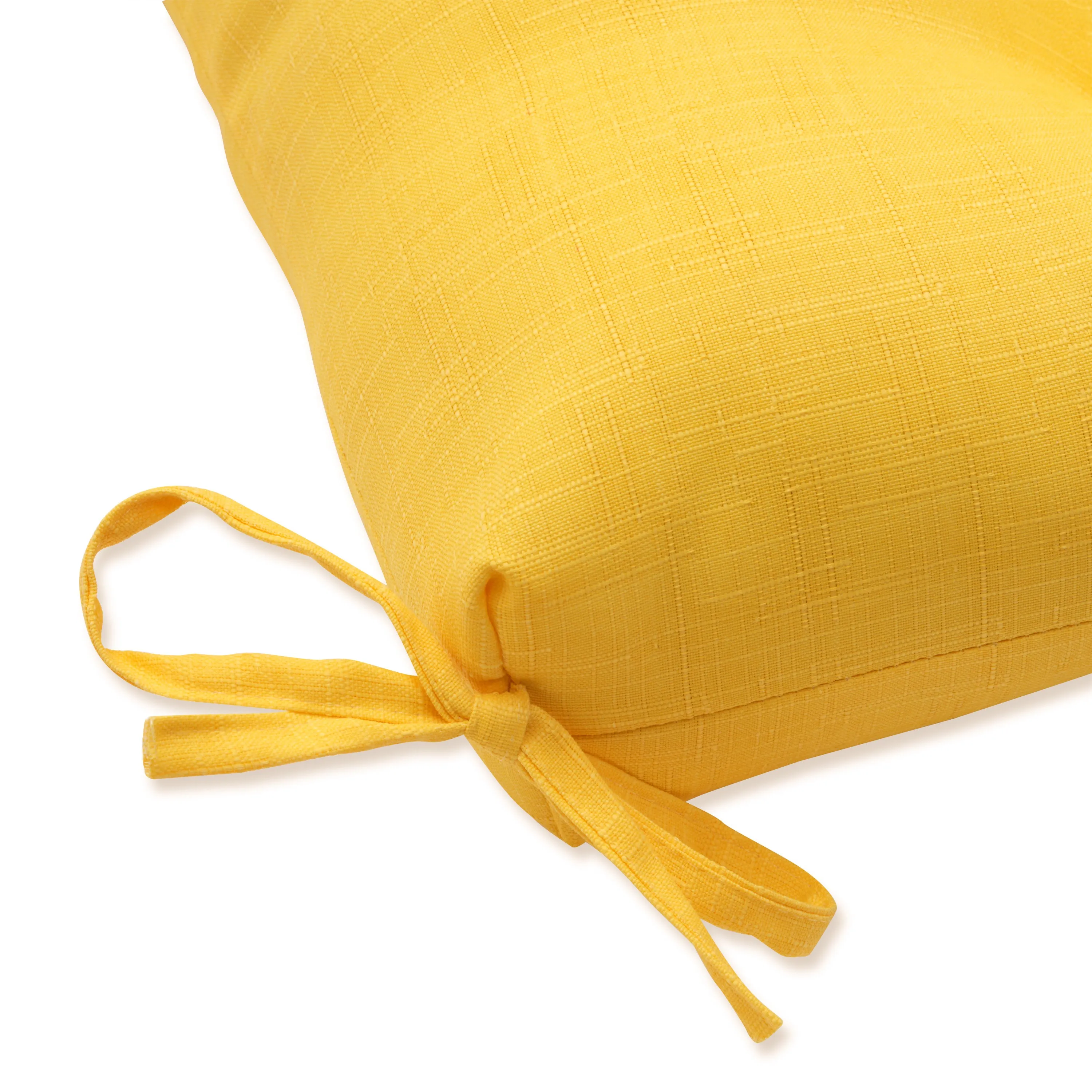 Outdoor/Indoor Fresco Solids Yellow 48" Blown Bench