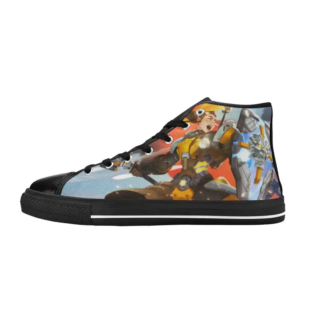 Overwatch Shoes , Overwatch Brigitte Shoes High Top Sneakers for Kids and Adults