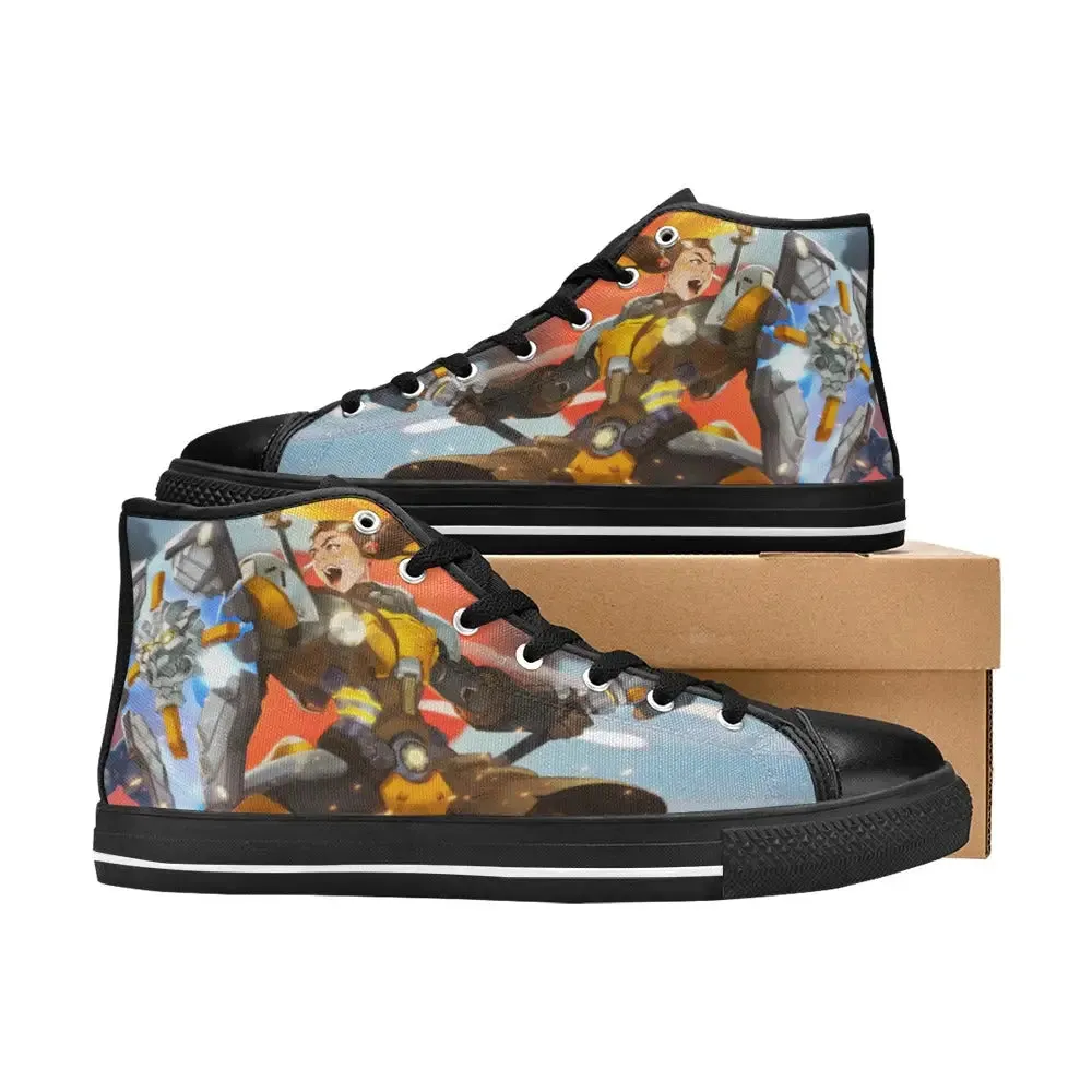 Overwatch Shoes , Overwatch Brigitte Shoes High Top Sneakers for Kids and Adults
