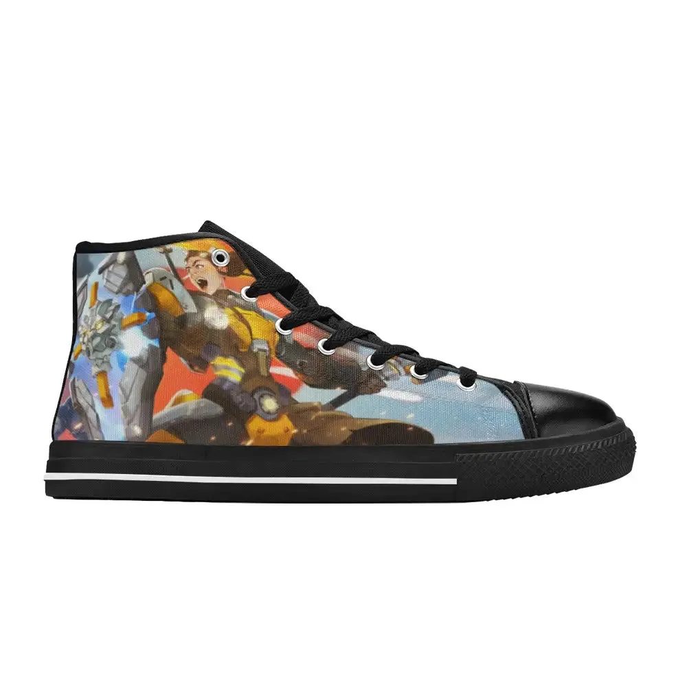 Overwatch Shoes , Overwatch Brigitte Shoes High Top Sneakers for Kids and Adults