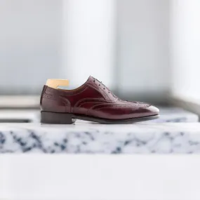 Oxford Bordeaux Leather Shoes – Timeless Elegance in Rich Burgundy Hue