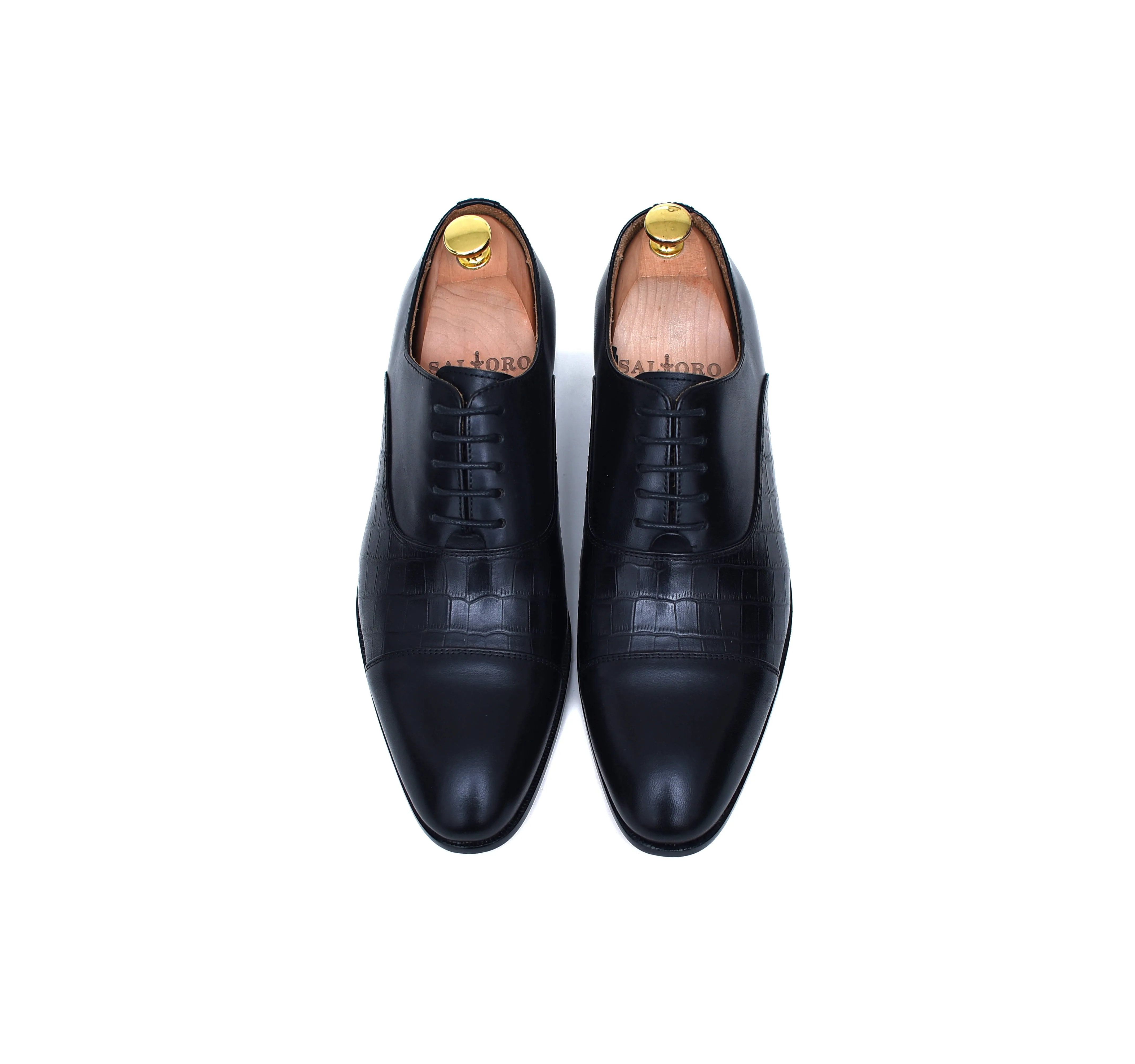 Phillips - Black Calf Oxford Shoes