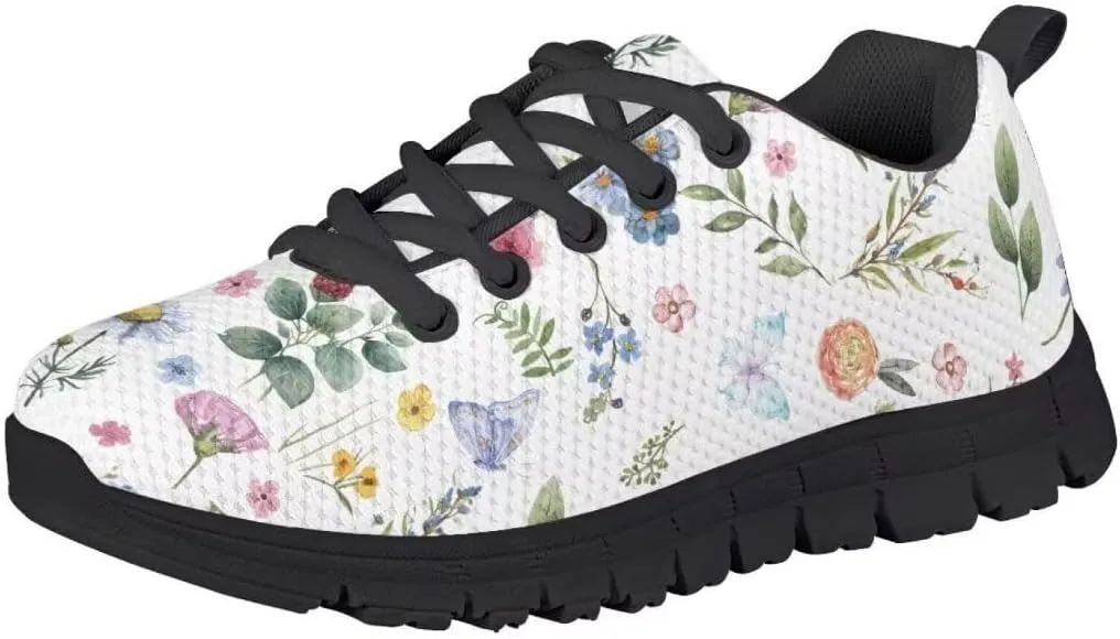 Pinupub Tennis Casual Sports Shoes for Kids Breathable Soft Athletic Non Slip Tie Lace Sneakers