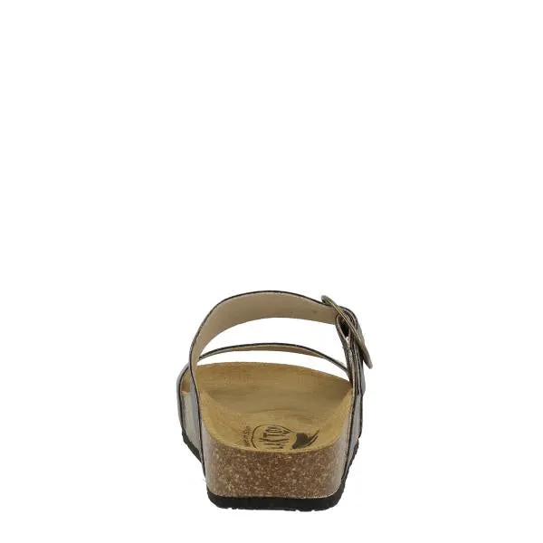 Plakton 343004 Graphite Two Strap Sandals