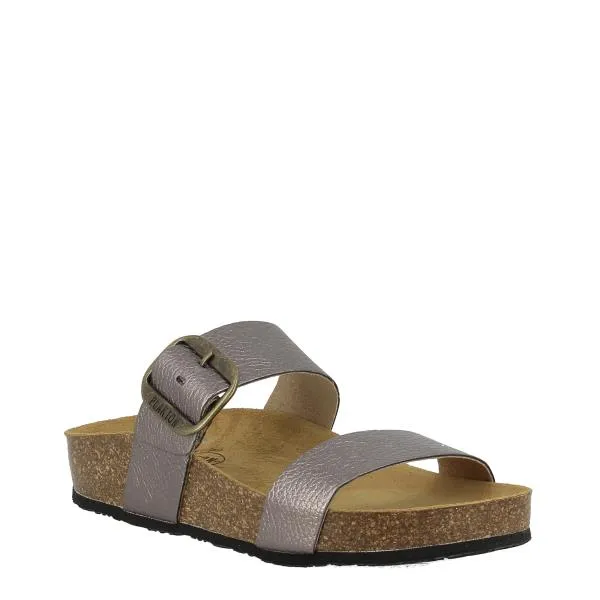 Plakton 343004 Graphite Two Strap Sandals