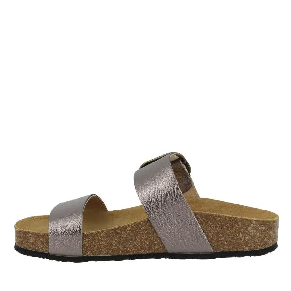 Plakton 343004 Graphite Two Strap Sandals