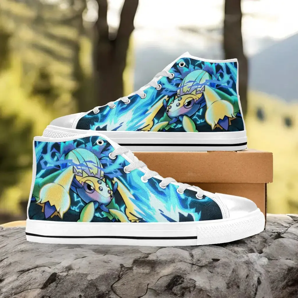 Pokemon Galvantula Shoes High Top Sneakers for Kids and Adults