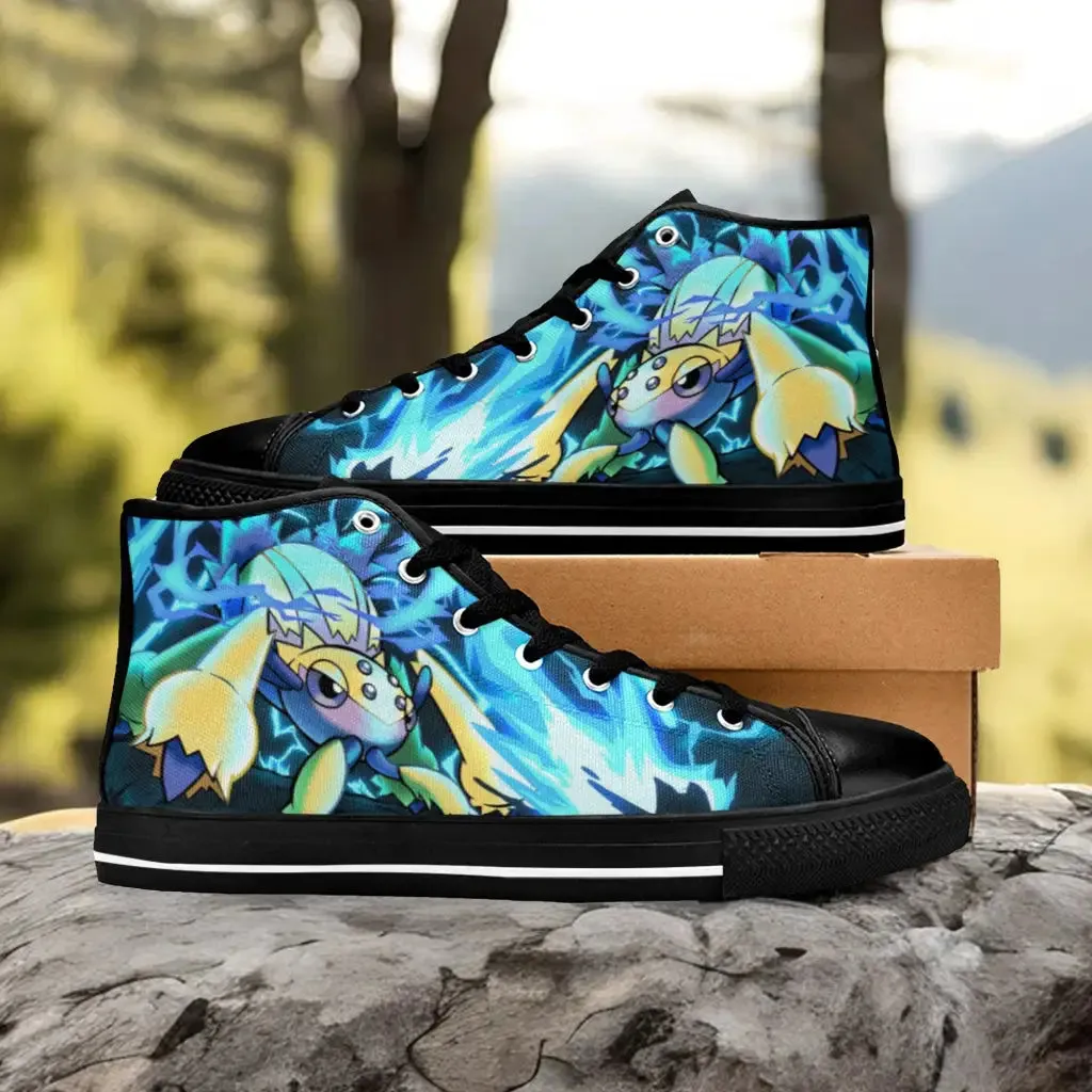 Pokemon Galvantula Shoes High Top Sneakers for Kids and Adults