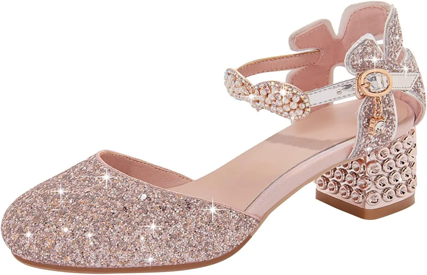 Princess Costumes Shoes, Cosplay Birthday Party Dress Up Sandals for Girls, Toddler or Kids