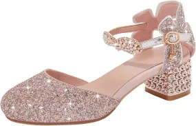 Princess Costumes Shoes, Cosplay Birthday Party Dress Up Sandals for Girls, Toddler or Kids