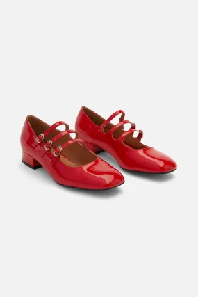 Red Strappy Mary Jane