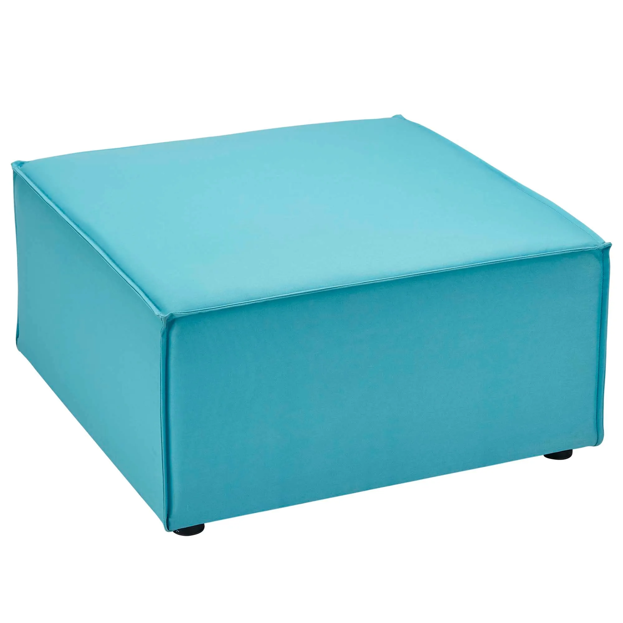 Saybrook Outdoor Patio Upholstered Sectional Sofa Ottoman by Modway