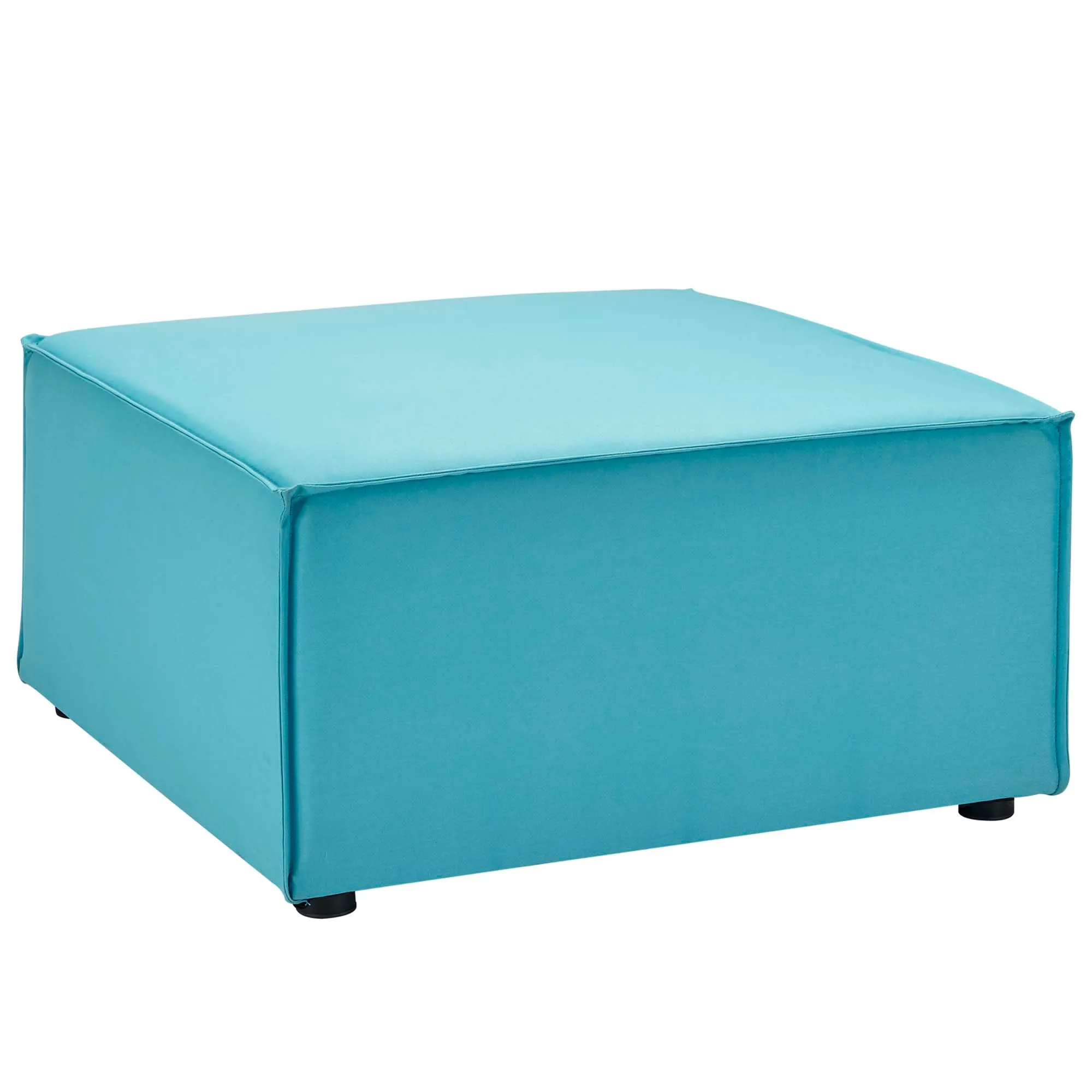 Saybrook Outdoor Patio Upholstered Sectional Sofa Ottoman by Modway