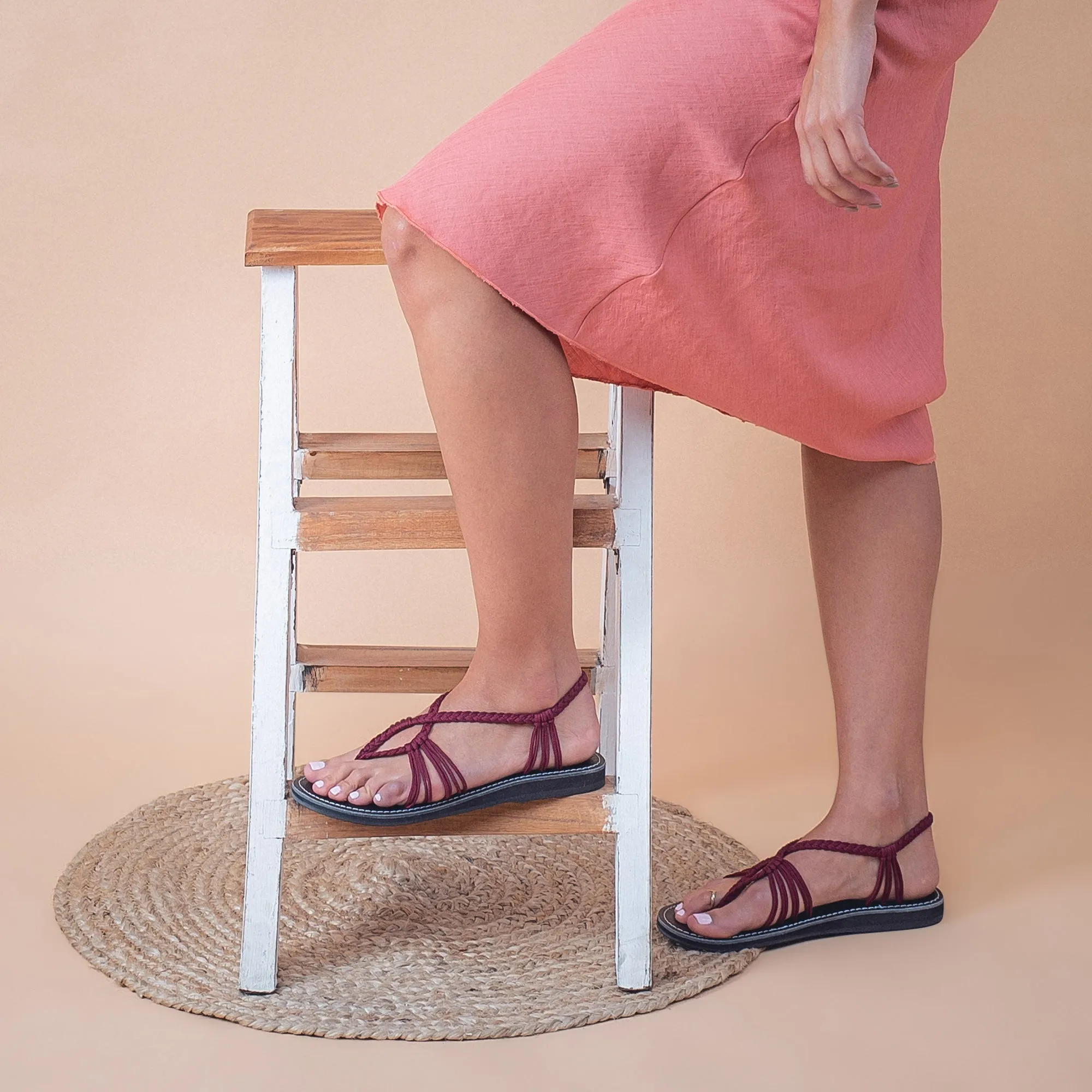 Seashell Summer Sandals for Women | Sunset Sangria