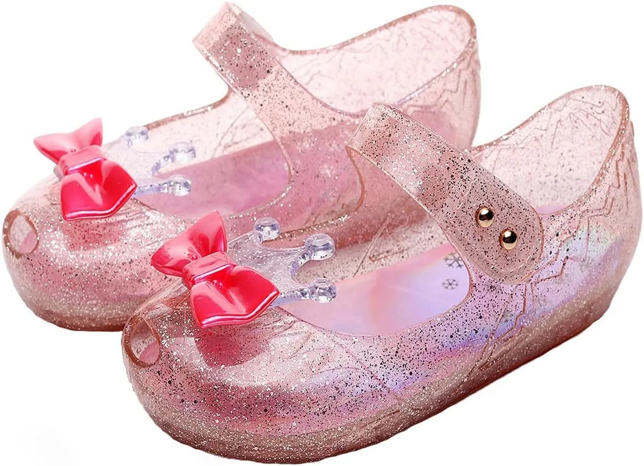 Shoes Girls Sandals Jelly Mary Jane Dance Party Cosplay Shoes for Kids Toddler Big Girls Sandals Toddler (9 Pink