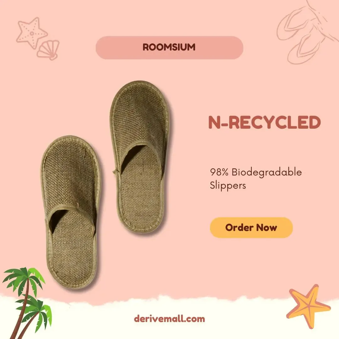 Slippers: Roomsium N-Recycled Indoor Slippers (10 Pairs)