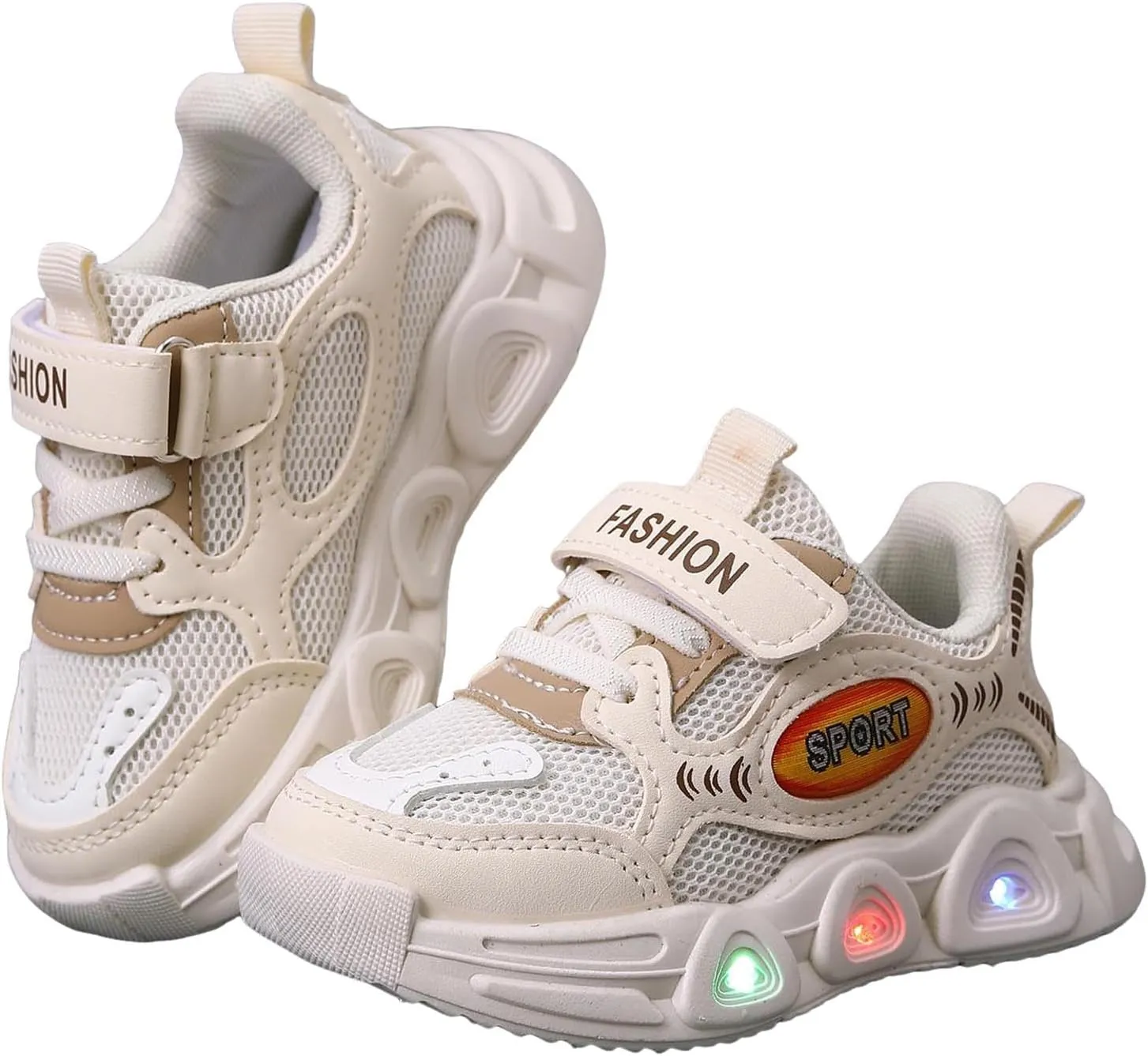 Sneakers for Girls Casual Baby Soft Walking Shoes Kids Baby Girls LED Light Up Luminous Running Sport Shoes Mesh Sneakers