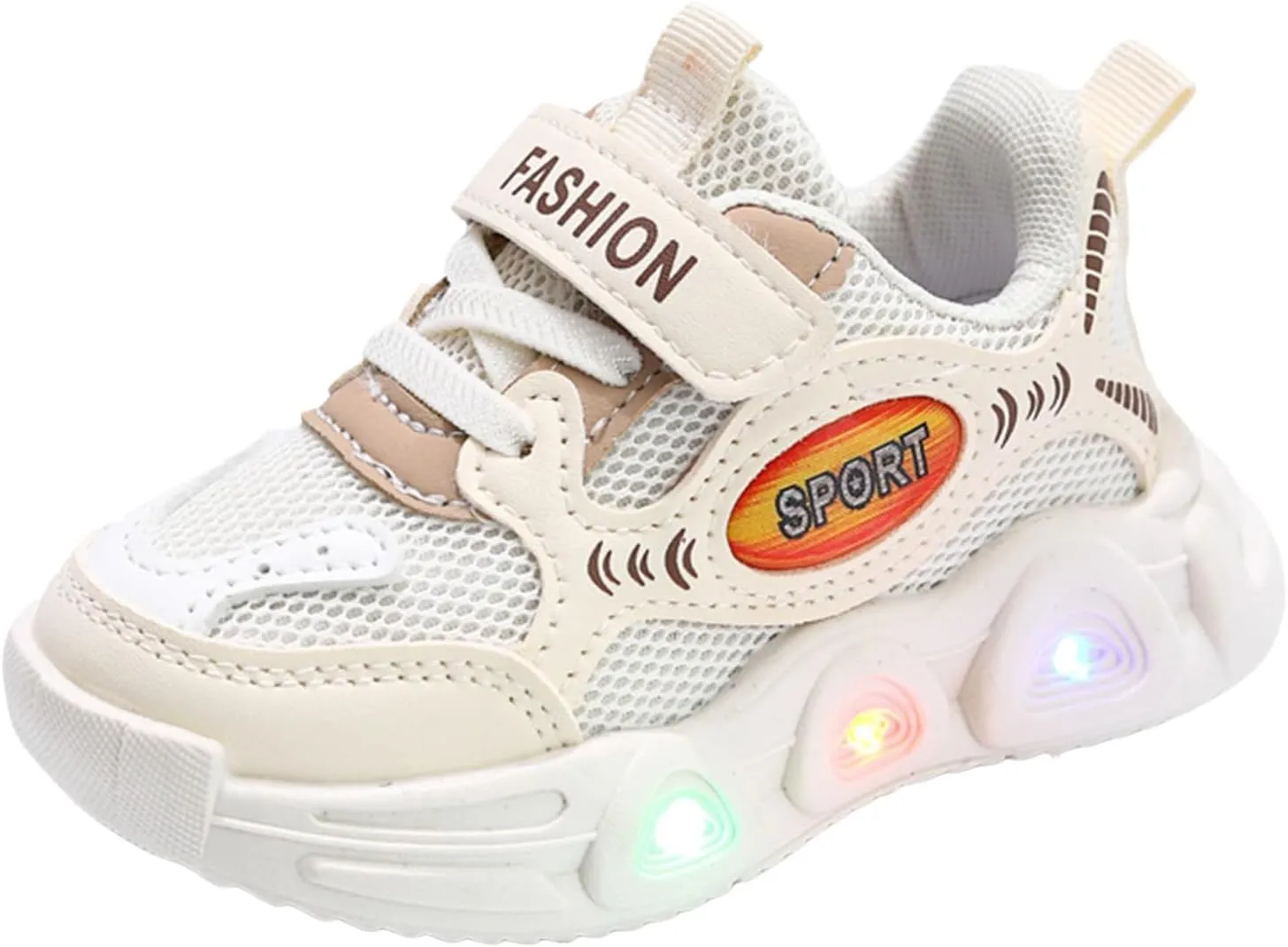 Sneakers for Girls Casual Baby Soft Walking Shoes Kids Baby Girls LED Light Up Luminous Running Sport Shoes Mesh Sneakers