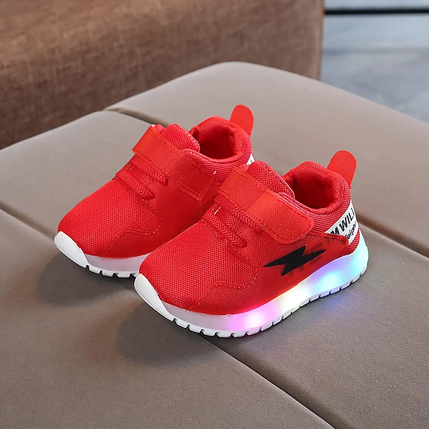 Sneakers for Kids Girls Boys Sneakers for Little Kid LED Light Up Shoes Fizzzy Big Kids LED Running Tennis