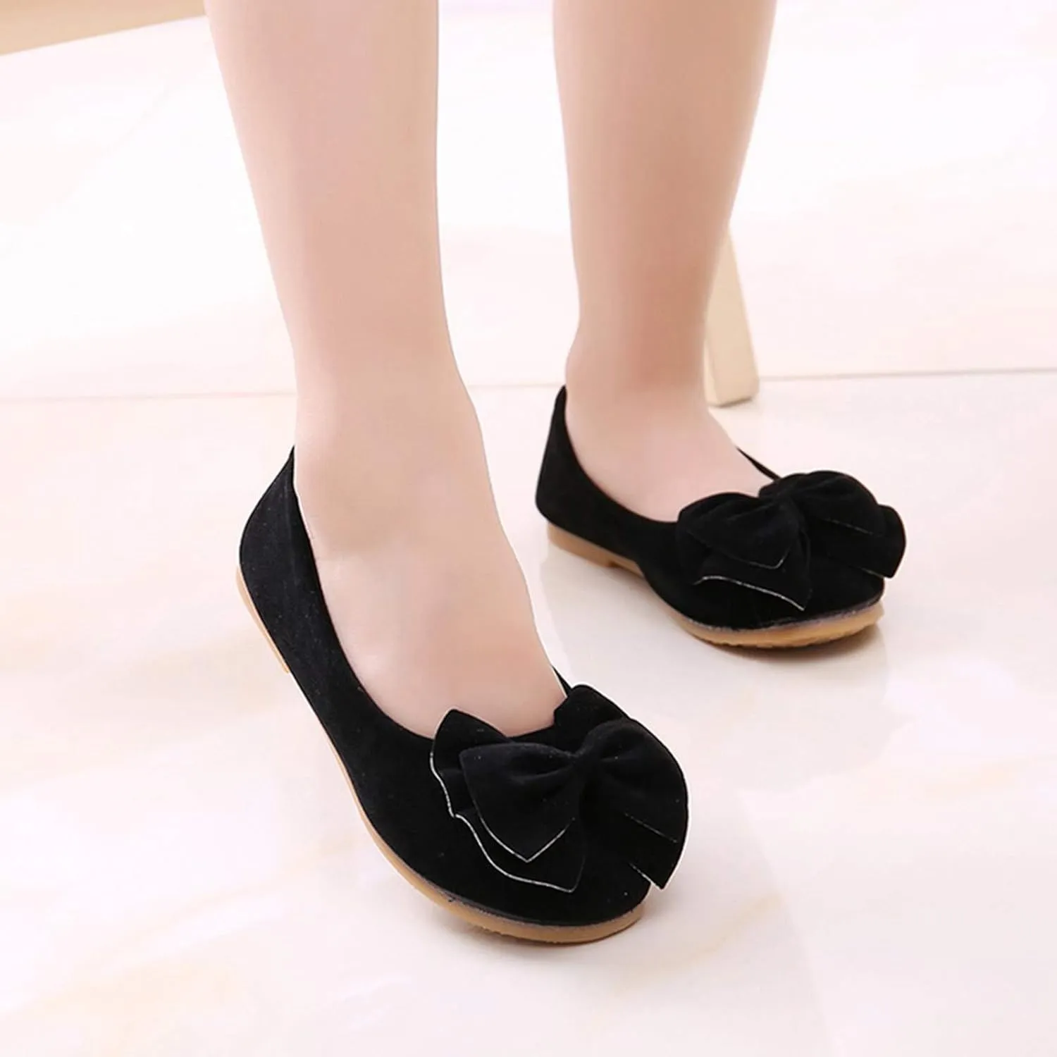 Toddler Dress Shoes Flower Girl Shoes for Weeding Baby Cute Mary Jane Shoes Ballet Flat for Shoes for Girls