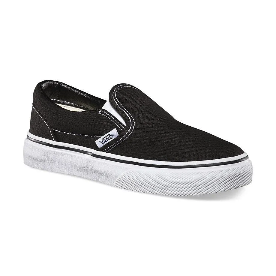VANS Youth Classic Slip-On Black/True White