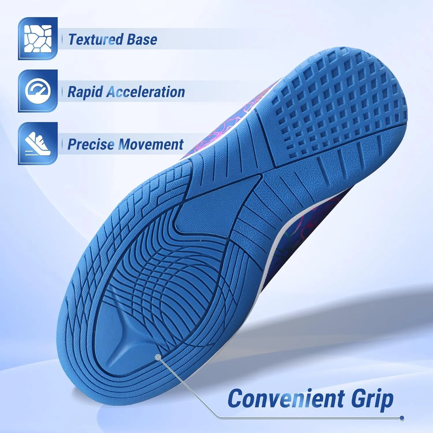 Vizari Zodiac Kids Indoor Soccer Shoes | Synthetic & Machine Washable Kids Soccer Cleats | Durable Football Shoes with Non-Marking Rubber Outsole for Maximum Traction for Boys and Girls